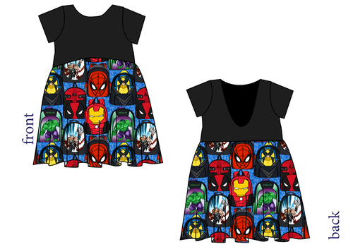 Super Academy Low Back Dress