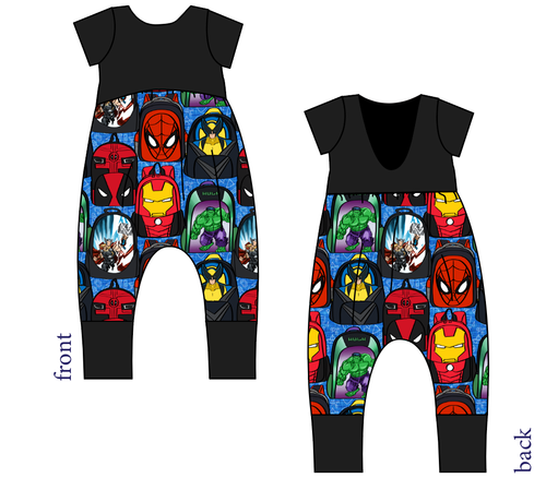 Super Academy Low Back Romper and Bubble Romper