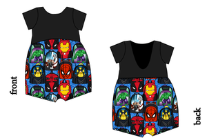 Super Academy Low Back Romper and Bubble Romper