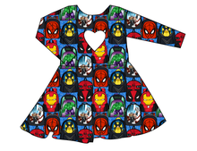 Load image into Gallery viewer, Super Academy Molly Heart Back Twirly Dress
