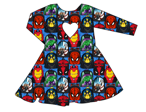 Super Academy Molly Heart Back Twirly Dress