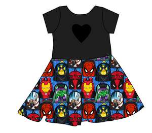 Super Academy Molly Heart Back Twirly Dress