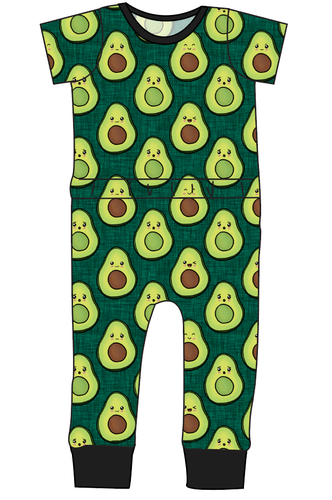 Adorable Avocados Bennett Pants and Shorts Length T-Shirt Romper