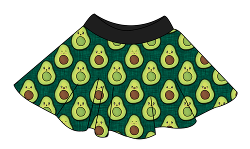 Adorable Avocados Circle Skirt