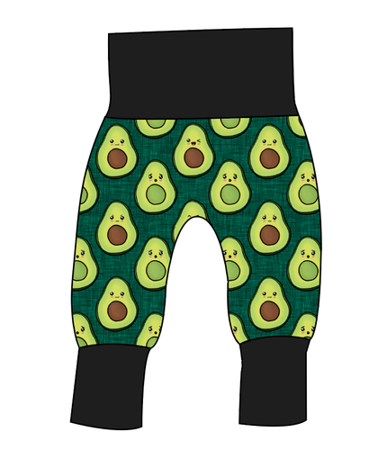 Adorable Avocados Grow With Me Pants And Shorts