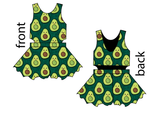 Adorable Avocados Kids Playsuit
