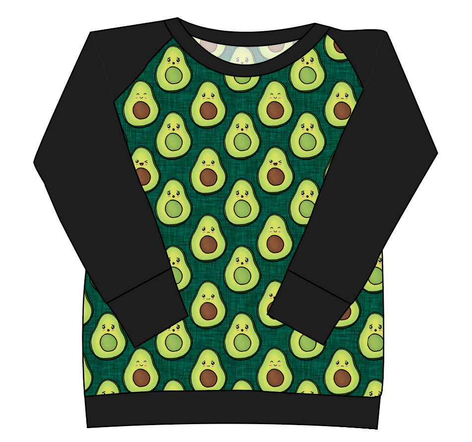 Adorable Avocados Ladies' Classic Crewneck