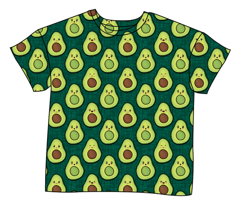 Adorable Avocados Ladies' Oversized Tee
