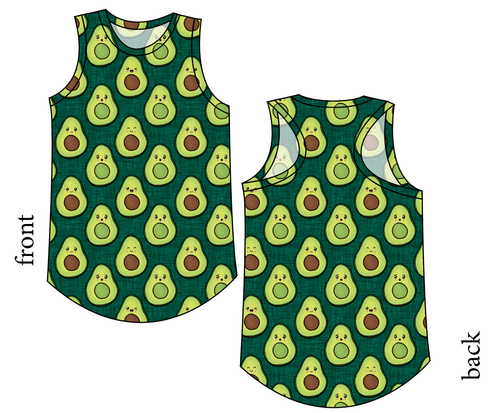 Adorable Avocados Ladies' Summer Tank