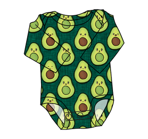 Adorable Avocados Lap Neck Bodysuit