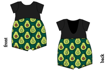 Load image into Gallery viewer, Adorable Avocados Low Back Romper and Bubble Romper