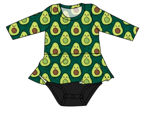 Adorable Avocados Peplum Top