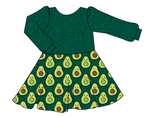 Adorable Avocados Prairie Dress