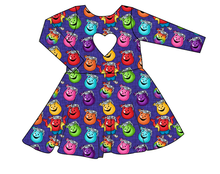 Load image into Gallery viewer, Oh Yeah Molly Heart Back Twirly Dress