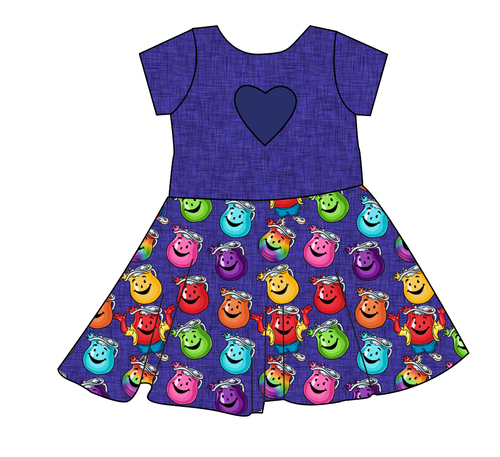 Oh Yeah Molly Heart Back Twirly Dress