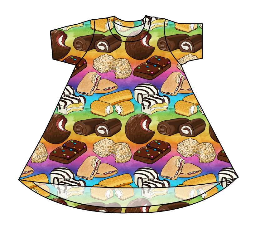 Snack Cakes Basic T-Shirt Dress
