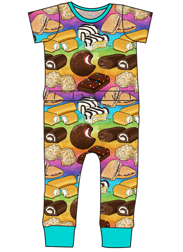 Snack Cakes Bennett Pants and Shorts Length T-Shirt Romper
