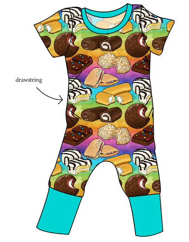 Snack Cakes Grow With Me Pants And Shorts Romper