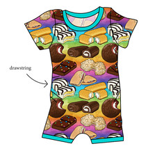 Load image into Gallery viewer, Snack Cakes Grow With Me Pants And Shorts Romper
