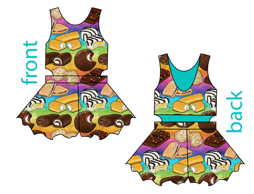Snack Cakes Kids Playsuit