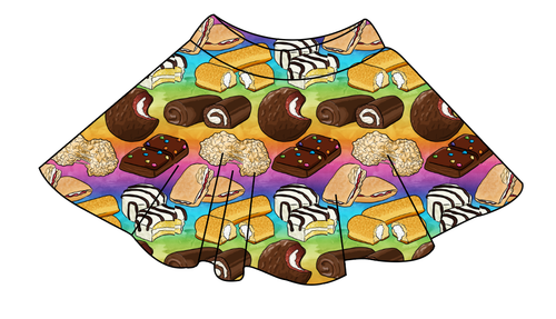 Snack Cakes Ladies' Circle Skirt