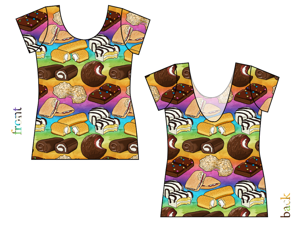 Snack Cakes Ladies' Low Back Ballerina Tee