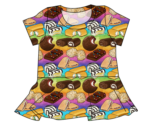 Snack Cakes Ladies' Peplum Top