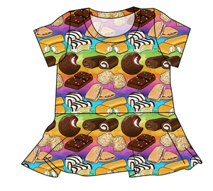 Snack Cakes Ladies' Peplum Top