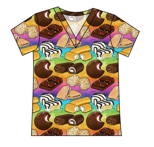 Snack Cakes Ladies' Slouchy V-Neck Tee
