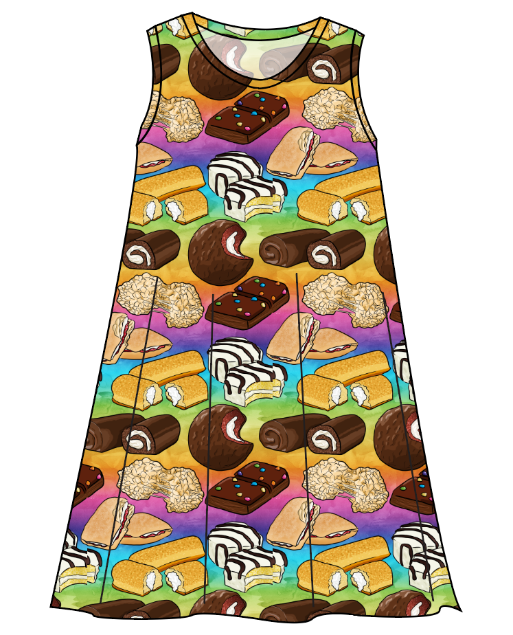 Snack Cakes Ladies' Swing Dress