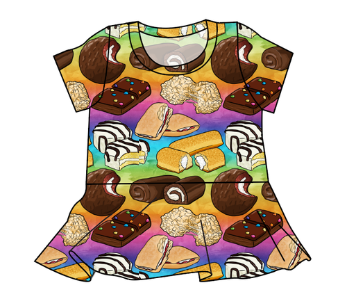 Snack Cakes Peplum Top
