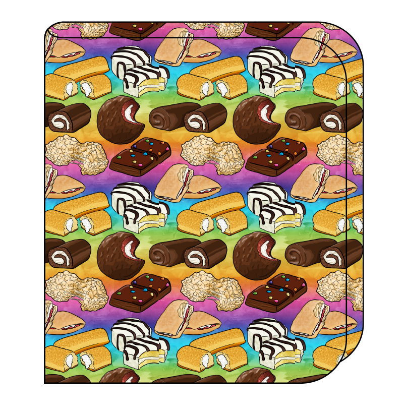 Snack Cakes Swaddle Blanket