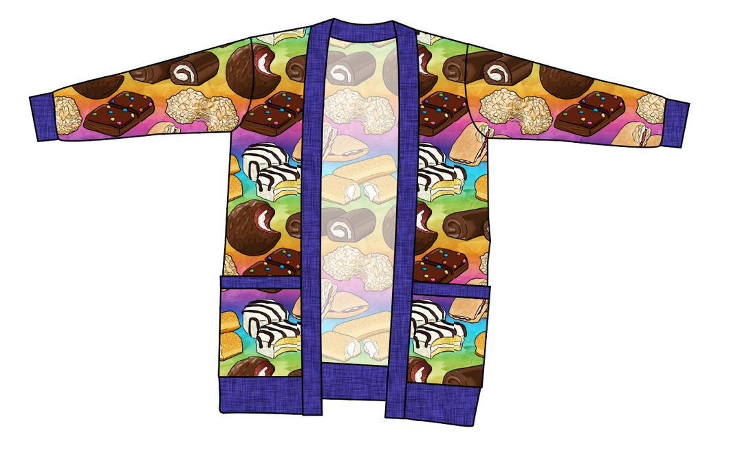 Snack Cakes Kids Grandpa Cardigan