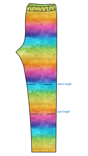 Neon Watercolour Basic Leggings