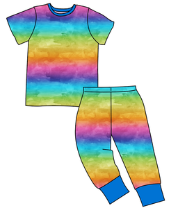 Neon Watercolour Basic Loungewear Set