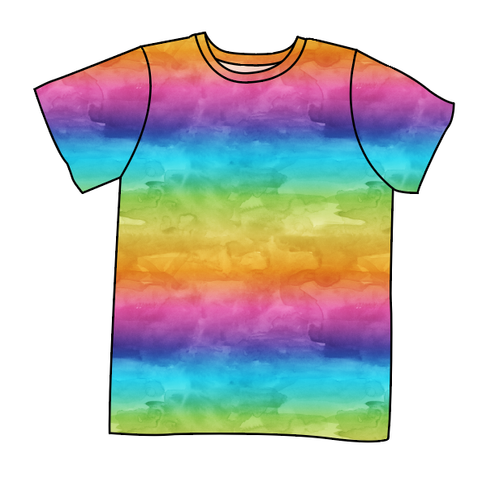 Neon Watercolour Basic Tee and Tank