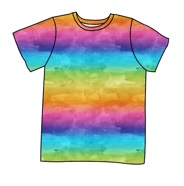 Neon Watercolour Basic Tee and Tank