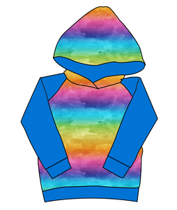 Neon Watercolour Classic Hoodie (or Crewneck)