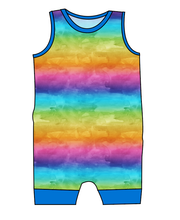 Load image into Gallery viewer, Neon Watercolour Emmett Pants And Shorts T-Shirt Romper
