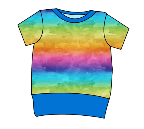 Neon Watercolour Grow With Me Tee