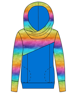Neon Watercolour Ladies Hoodie