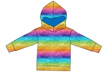 Load image into Gallery viewer, Neon Watercolour Ladies Oversized Hoodie