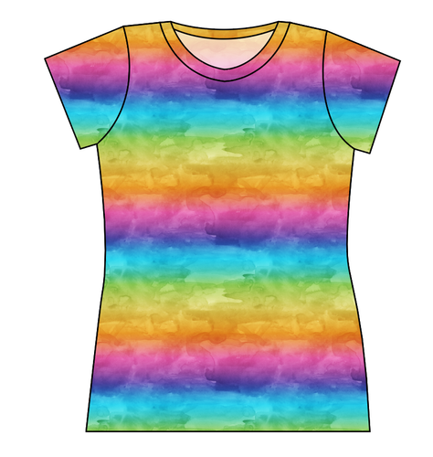 Neon Watercolour Ladies' Basic Tee