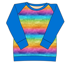 Load image into Gallery viewer, Neon Watercolour Ladies&#39; Classic Crewneck