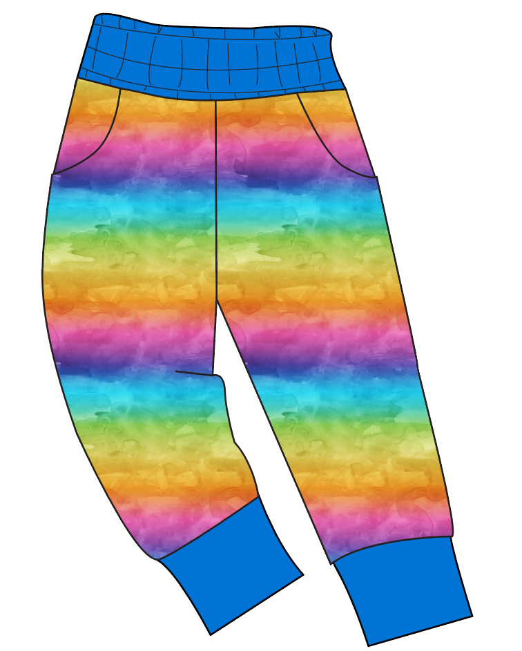 Neon Watercolour Ladies' Joggers and Jogger Shorts