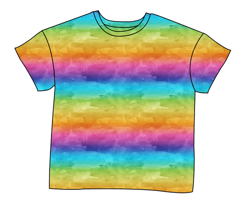 Neon Watercolour Ladies' Oversized Tee