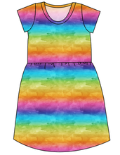 Load image into Gallery viewer, Neon Watercolour Ladies&#39; Play Dress
