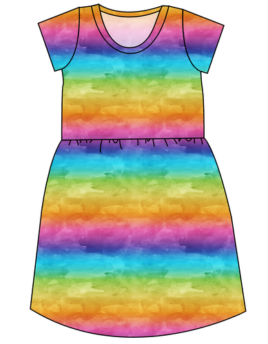 Neon Watercolour Ladies' Play Dress