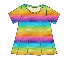Load image into Gallery viewer, Neon Watercolour Ladies&#39; Swing Tee