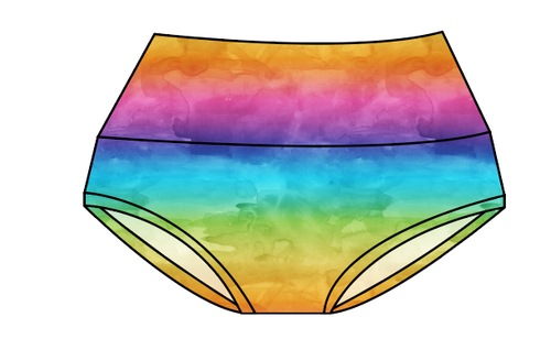 Neon Watercolour Ladies' Underwear